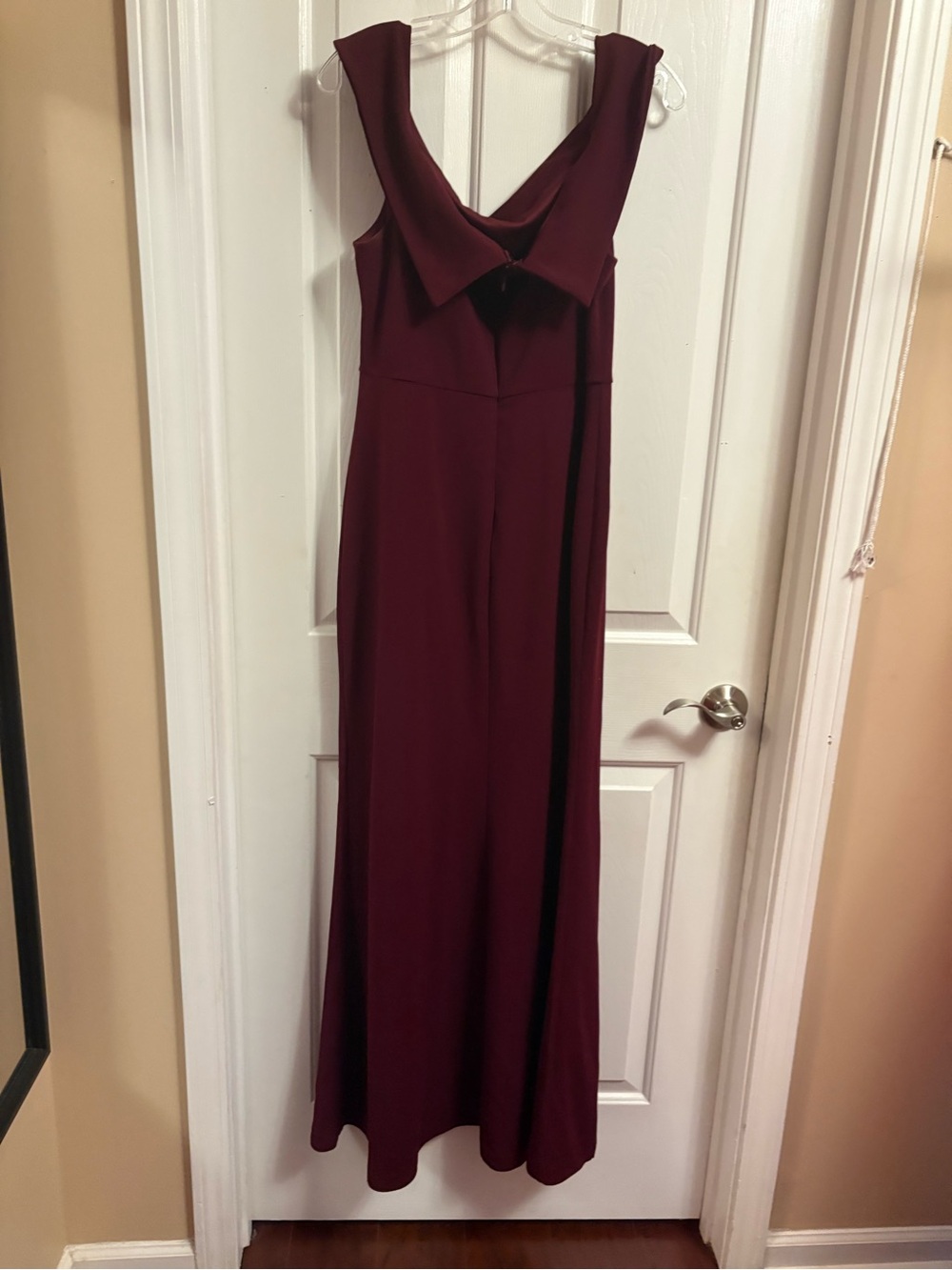 Lulu's Wine Sleeveless V-Neck Maxi Dress